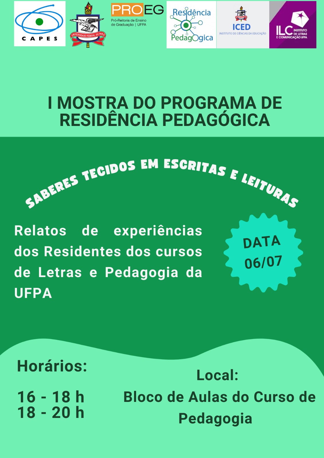 I Mostra do programa de Residência Pedagógica
