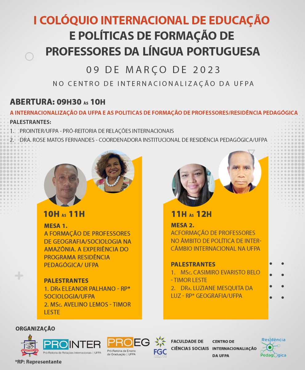 I Colóquio internacional de educação
